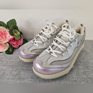 SKECHERS Shape Ups Walking Toning‎ Shoes (Size 11 US) Silver Purple 11816 - 2009